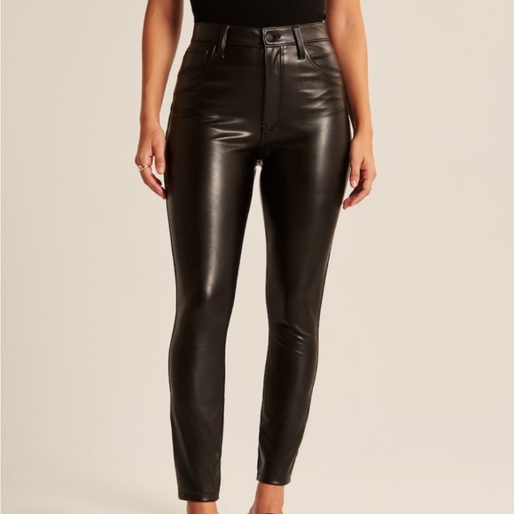 Abercrombie Skinny Leather Pants - Picture 1 of 2